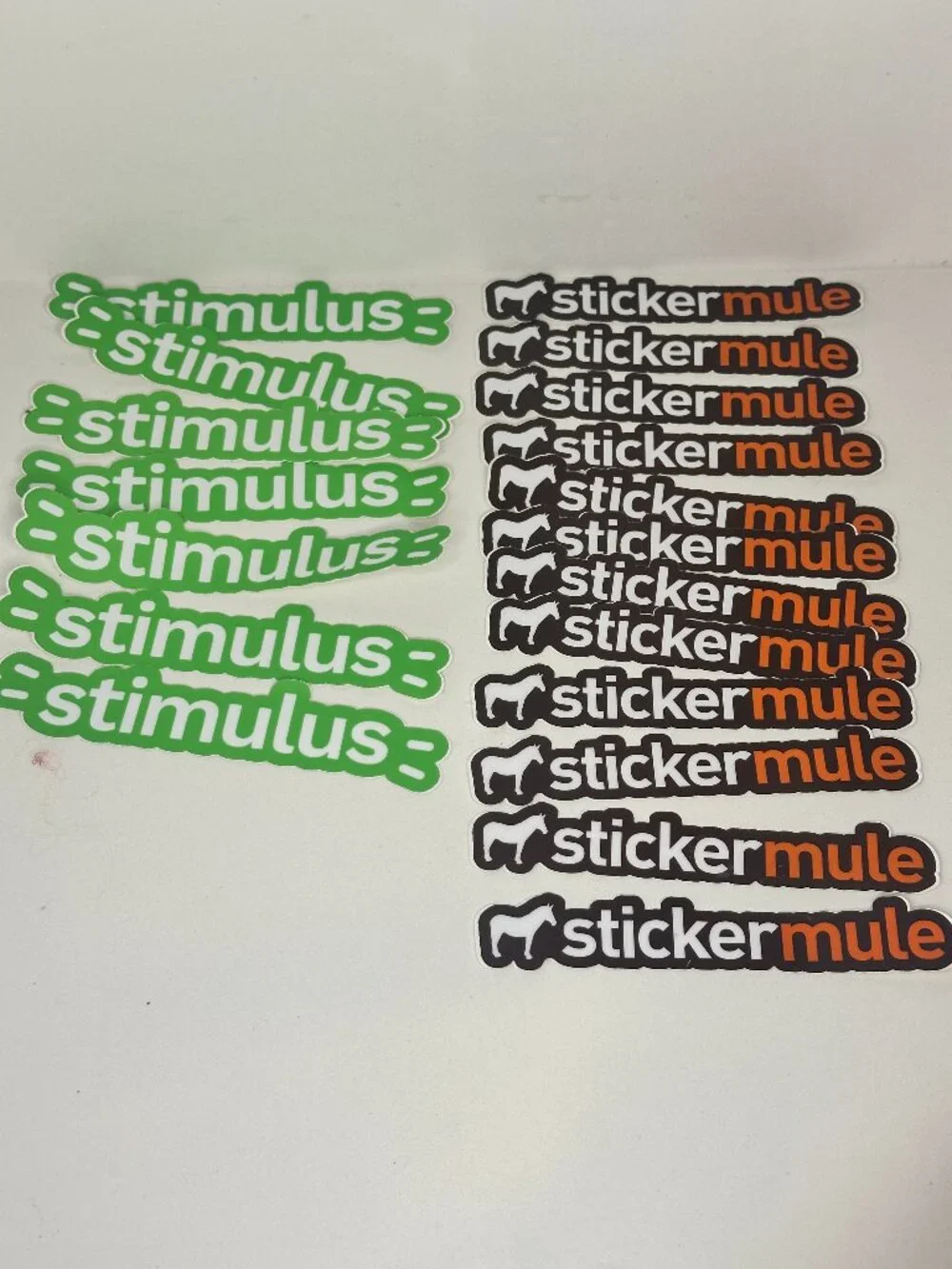 Sticker Mule & Stimulus Stickers Lot